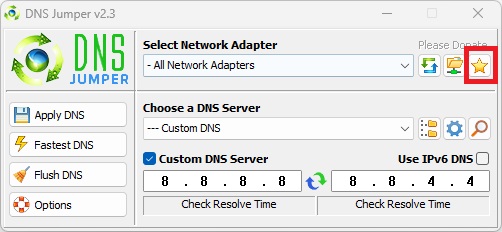 Current DNS Servers
